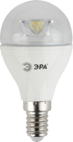 Лампа светодиодная ЭРА 7 (60) Вт, тёплый свет 2700 K [P45-7w-827-E14-Clear]