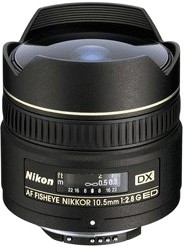 Объектив Nikon AF 10.5 мм f/2.8G ED DX Fisheye