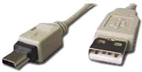 Кабель USB 2.0 - мини USB 5p 1.8 м (для цифровых фотоаппаратов и др.)