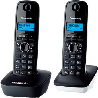 Телефон Panasonic KX-TG1612, серо-белый