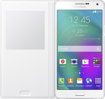Чехол-книжка Samsung для Samsung Galaxy A700 S-View. белый (EF-CA700BWEGRU)