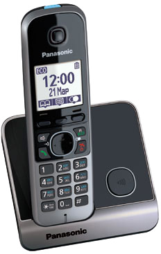 Телефон Panasonic KX-TG6711 чёрный-серый