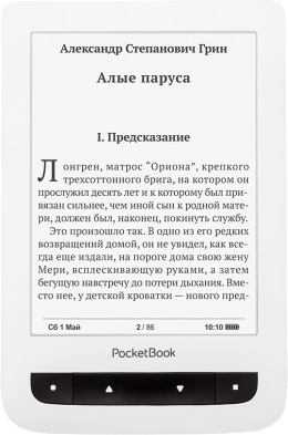 Электронная книга 6" PocketBook 624, WiFi, белая