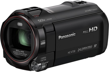 Видеокамера Panasonic HC-V730EE-K, чёрная