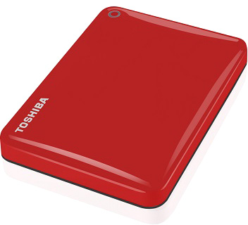 Внешний диск 2 ТБ Toshiba Canvio Connect II USB 3.0, Red [HDTC820ER3CA]