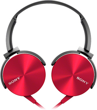 Гарнитура Sony MDR-XB450AP, красная