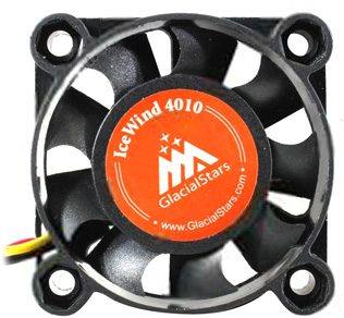 Вентилятор 40x40x10 GlacialTech IceWind [GS4010], 3+4 pin