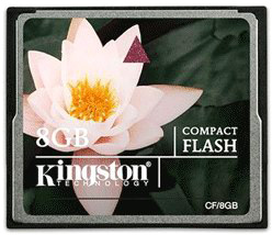 Карта памяти 8 Гб Compact Flash Kingston [CF/8GB]