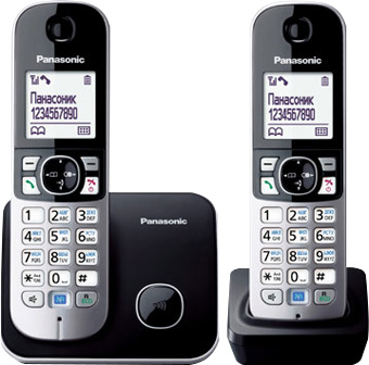 Телефон Panasonic KX-TG6812, чёрный