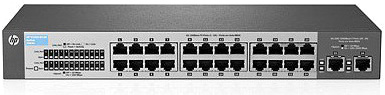 Коммутатор HP (J9664A) V1410-24-2G, 24-ports 10/100Base-Tx, 2-ports 10/100/1000Base-T, 19"
