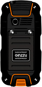 Мобильный телефон-рация Ginzzu R6D защищенный IP67, черно-оранжевый
