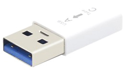 Адаптер USB TypeC Female в USB 3.0 белый KS-379