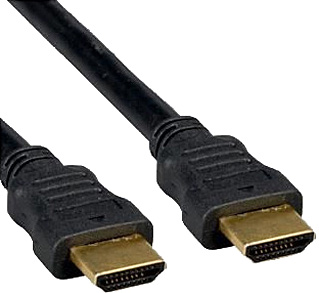 Кабель HDMI- HDMI, 1.8м, чёрный, зол.конт., экран (блистер) VCOM
