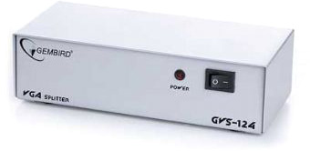 Разветвитель VGA Gembird GVS124 HD15M,4x15M (1 компьютер - 4 мониторов)