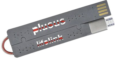 Складной кабель Micro-USB Plusus LifeLink, Gray