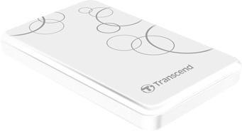 Внешний диск 1 ТБ Transcend Store Jet 25 [TS1TSJ25A3W] USB3.0, белый