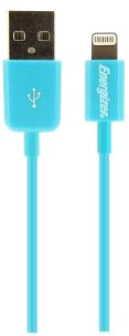 Кабель Energizer USB to Lightning MFI, 1.0 м, голубой [LCAEHUSYIPBL2]