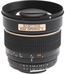 Объектив Samyang MF 85 мм f/1.4 для Pentax