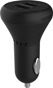 Автомобильное ЗУ Ozaki O!tool 2хUSB 4.2 A для iPad/iPhone, чёрный карбон [OT281CBK]