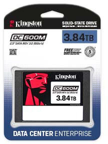 Твердотельный накопитель 2.5" SATA3 3.84Tb Kingston DC600M [SEDC600M/3840G] (SSD)
