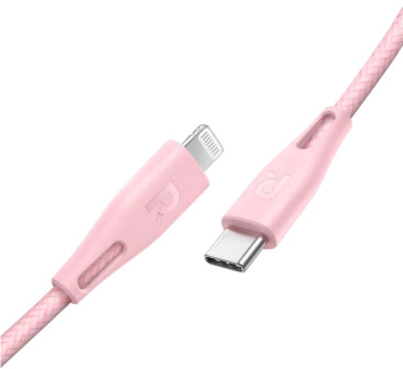 Кабель RAVPower MFI USB-C to Lightning, 1.2 м, Pink [RP-PC1017]