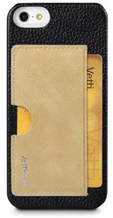 Чехол для iPhone 5/5S/SE Vetti Craft Prestige Card Holder, Black/Vintage Khaki [IPO5LESCHBKLC4]