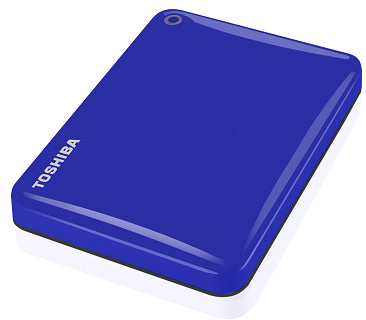 Внешний диск 1 ТБ Toshiba Canvio Connect II USB 3.0, Blue [HDTC810EL3AA]
