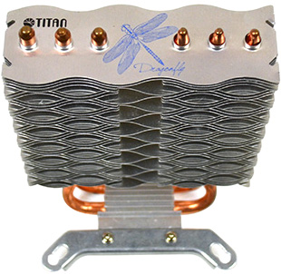 Кулер для процессора Titan Dragonfly3 Soc-AMD/1150/1155/1156/2011/ 4pin 5-29dB Al+Cu 130W 610g винты extreme-s