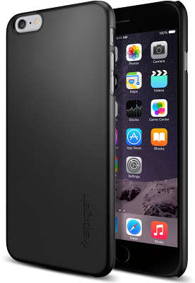 Чехол Spigen SGP Thin Fit для iPhone 6 Plus/6S Plus, Smooth Black [SGP11102]