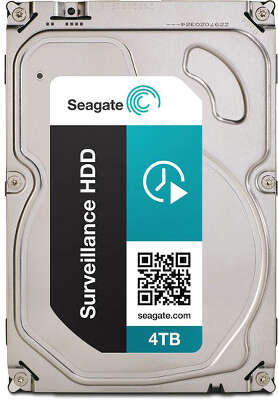 Жёсткий диск SATA Seagate 4Tb, ST4000VX000, Surveillance, 5900 rpm, 64Mb buffer