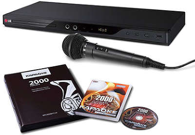 Плеер DVD LG DKS-2000 черный Караоке