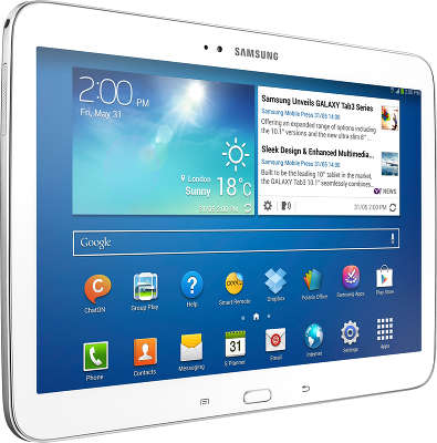 Планшетный компьютер 10" Samsung Galaxy Tab III 16Gb 3G White [GT-P5200ZWAMGF]