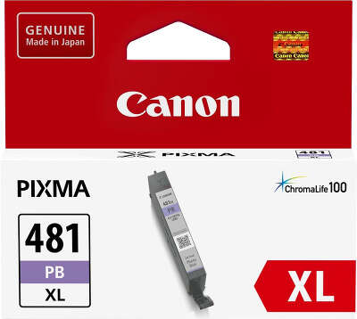 Картридж Canon CLI-481XL PB (голубой фото, повышенной ёмкости)