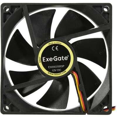 Вентилятор ExeGate EX09225B3P, 92мм, 2100rpm, 27 дБ, 3-pin