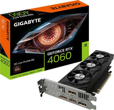Видеокарта GIGABYTE NVIDIA nVidia GeForce RTX 4060 OC 8Gb DDR6 PCI-E 2HDMI, 2DP