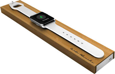 Подставка со встроенным аккумулятором Boostcase для Apple Watch, бамбук [BLOC2000AW-BWD]