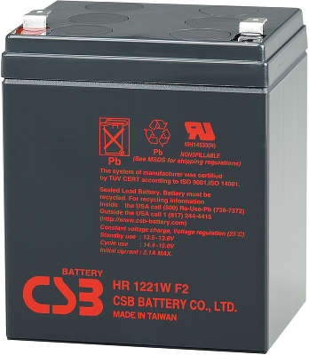 Батарея аккумуляторная для ИБП CSB HR1221W F2 12V 5 Ah