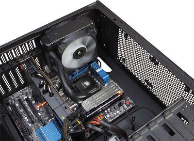 Жидкостная система охлаждения для процессора S775/S1155/S1156/S1366/2011/AM2/AM3 Corsair H80I [CW-9060008-W]
