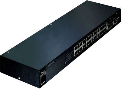 Коммутатор ZyXEL ES1100-24G 24-портовый коммутатор Fast Ethernet с 2 портами Gigabit Ethernet совмещенными с S
