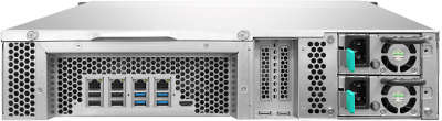 Сетевое хранилище QNAP TVS-871U-RP-i3-4G 8 отсеков для HDD, стоечное исполнение, два блока питания. Intel Cor