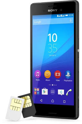 Смартфон Sony E2312 Xperia™ M4 Aqua Dual, чёрный