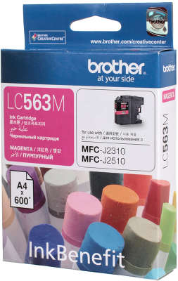 Картридж Brother LC563M пурпурный (600 стр.)