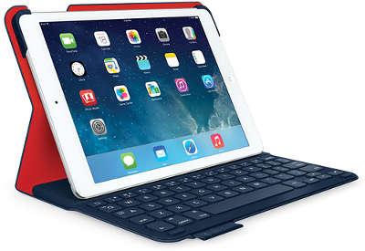 Клавиатура Logitech UltraThin Keyboard Folio для iPad Air, голубая [920-006019]