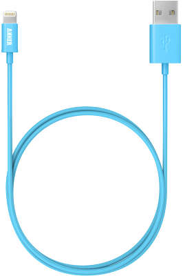 Кабель Anker USB to Lightning Cable, 0.9 м, Soft Touch, синий [63ANMFILTN-3UA]