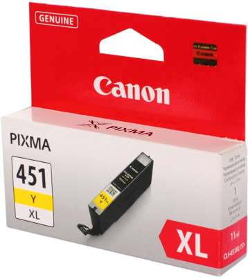 Картридж Canon CLI-451XL Y (жёлтый, повышенной ёмкости)