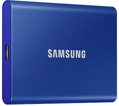 Внешний SSD Samsung 2Tb T7, 1.8", USB 3.2/Type-C, синий (MU-PC2T0H/WW)