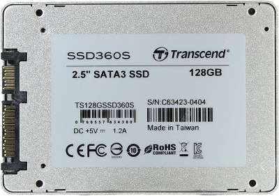 Твердотельный накопитель SSD Transcend SATA-3 128Gb TS128GSSD360S 2.5"