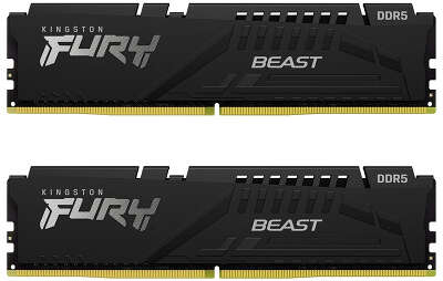 Набор памяти DDR5 DIMM 2*16384Mb DDR5600 Kingston FURY Beast Black (KF556C40BBK2-32)
