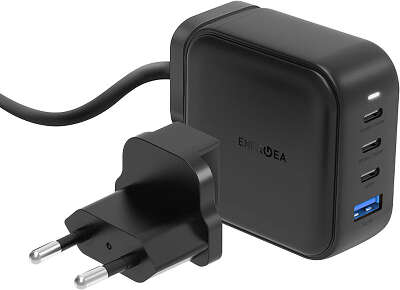 Зарядное устройство EnergEA TravelHub Gan100 3xUSB-C/USB-A PD/PPS/QC3.0 100W, Black [TH-G100EU-CEU]