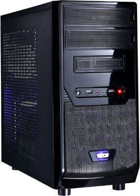 Корпус Sunpro AROMA IV mATX, 450Вт, черный, USB 2.0, Audio/Mic, 24+4, 2*SATA, 4*MOLEX, 1*FDD